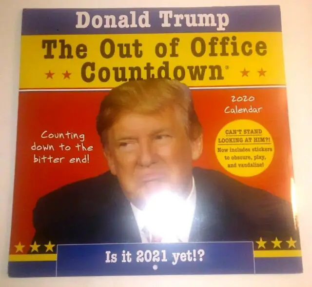 2020 Donald Trump out of Office Countdown Wall Calendar Counting Down ...