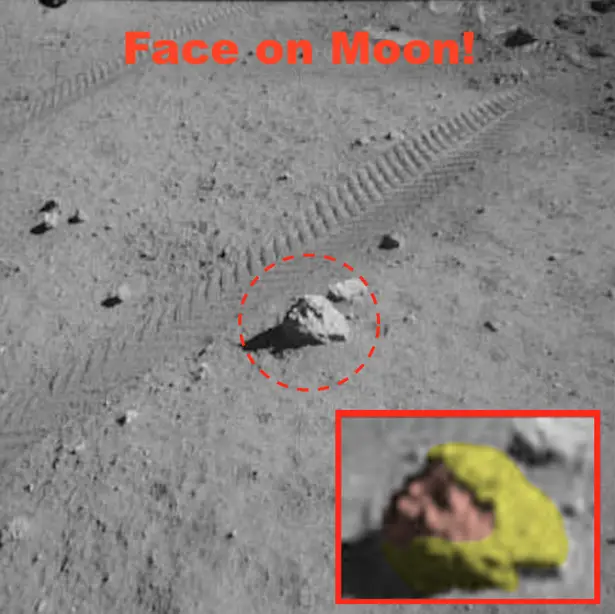 alien face spotted on the moon and it looks just like donald trump