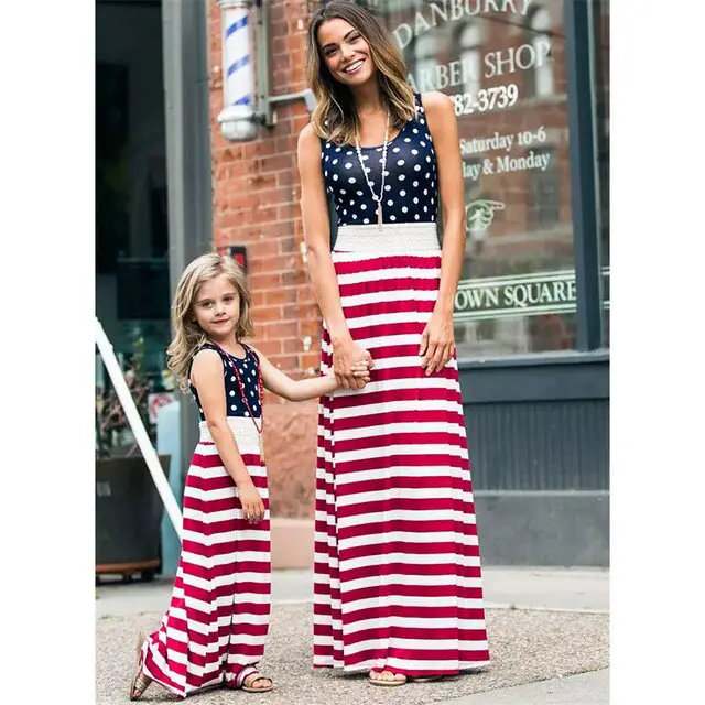 Aliexpress.com : Buy PaMaBa Mommy and Me Patriotic Dress up 4th of July ...