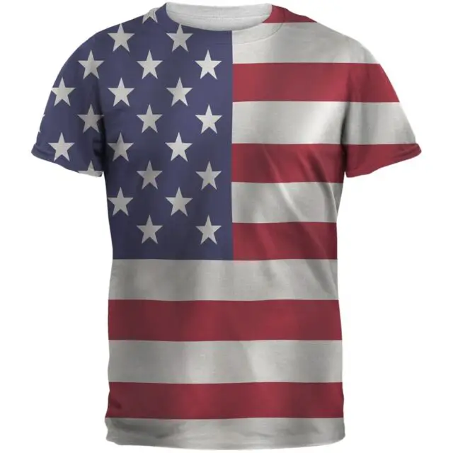 American Flag Sublimated Adult T