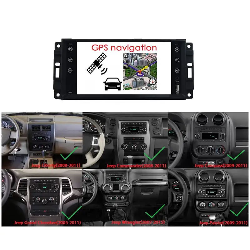 Android 10.0 Car GPS for Jeep Compass(2009
