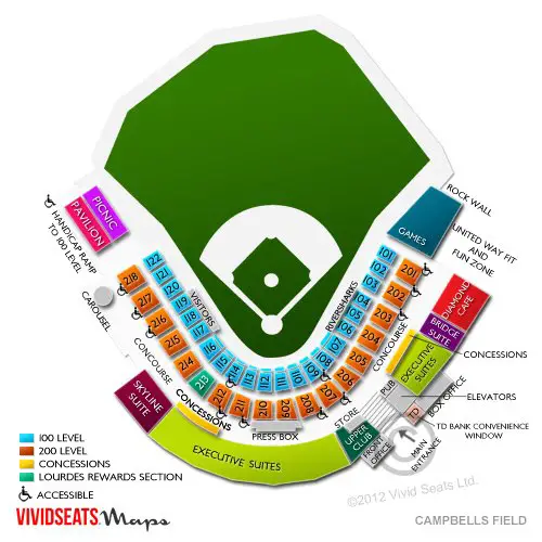 Campbells Field Seating Chart