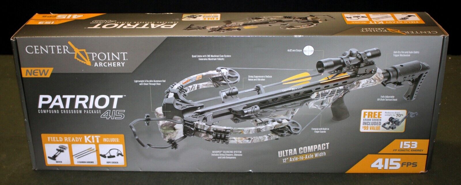 Centerpoint Archery Patriot 415 Compound Crossbow Package!! $285.00 ...