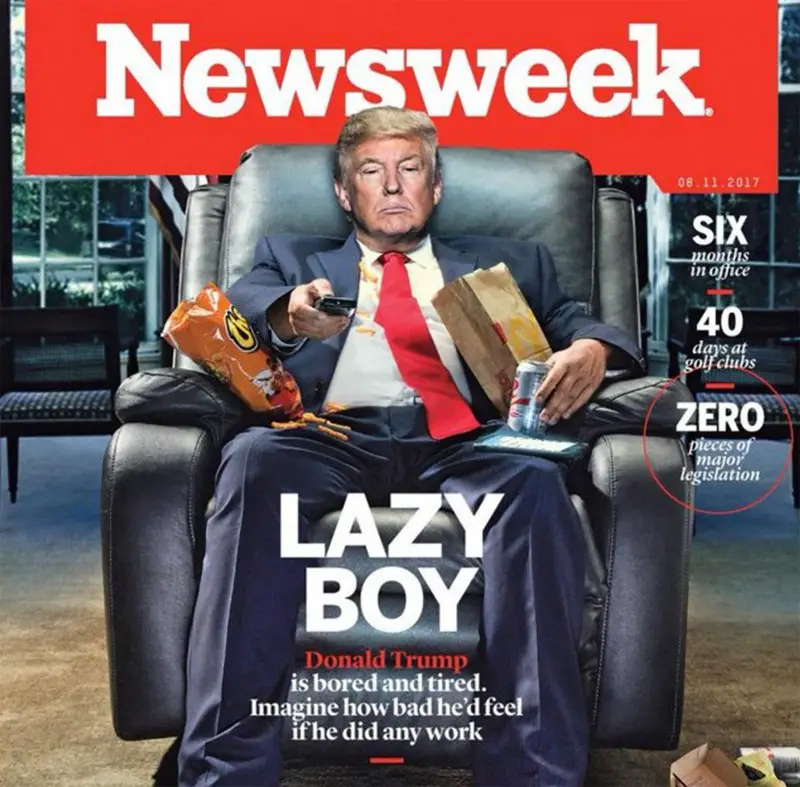 Donald Trump is on the cover of Newsweek, and it isn