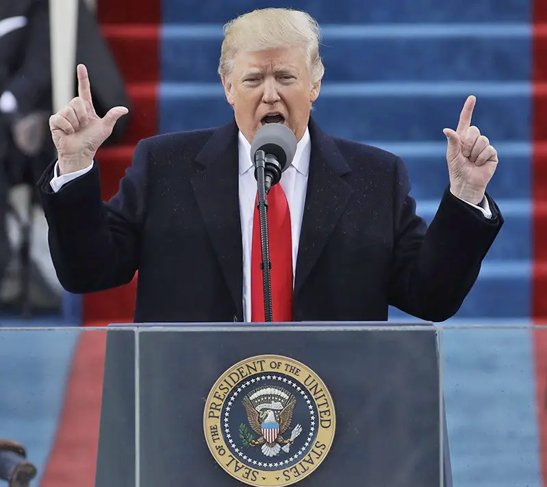 Donald Trump takes oath of office, vows its going to be America first ...