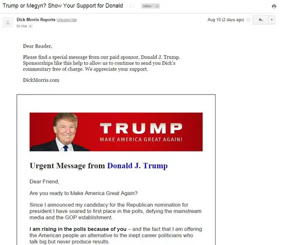 How to email donald trump?