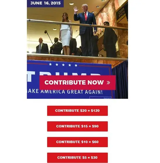 I Just Got a Highly Questionable Fundraising Email from the Trump Campaign