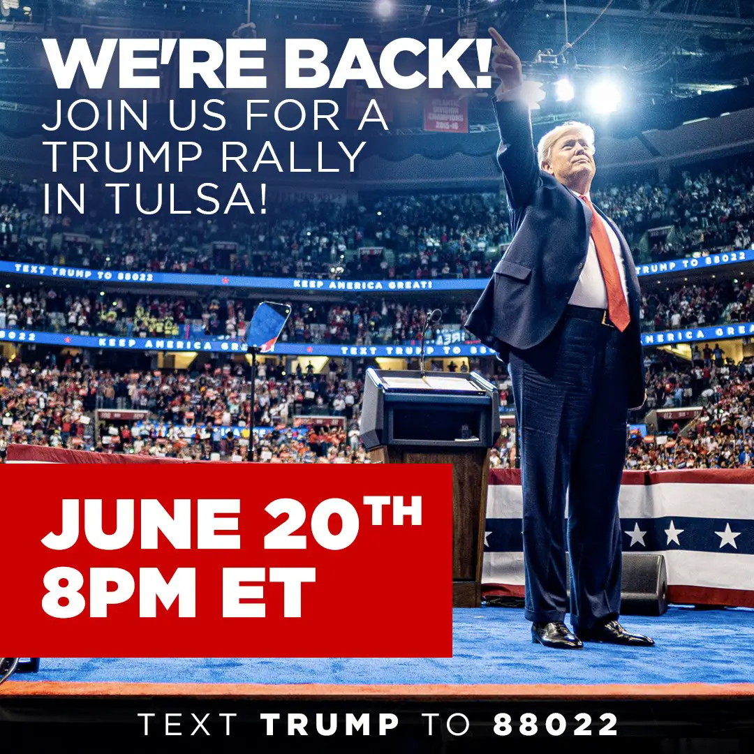June 20, 2020 Trump Rally in Tulsa, OK