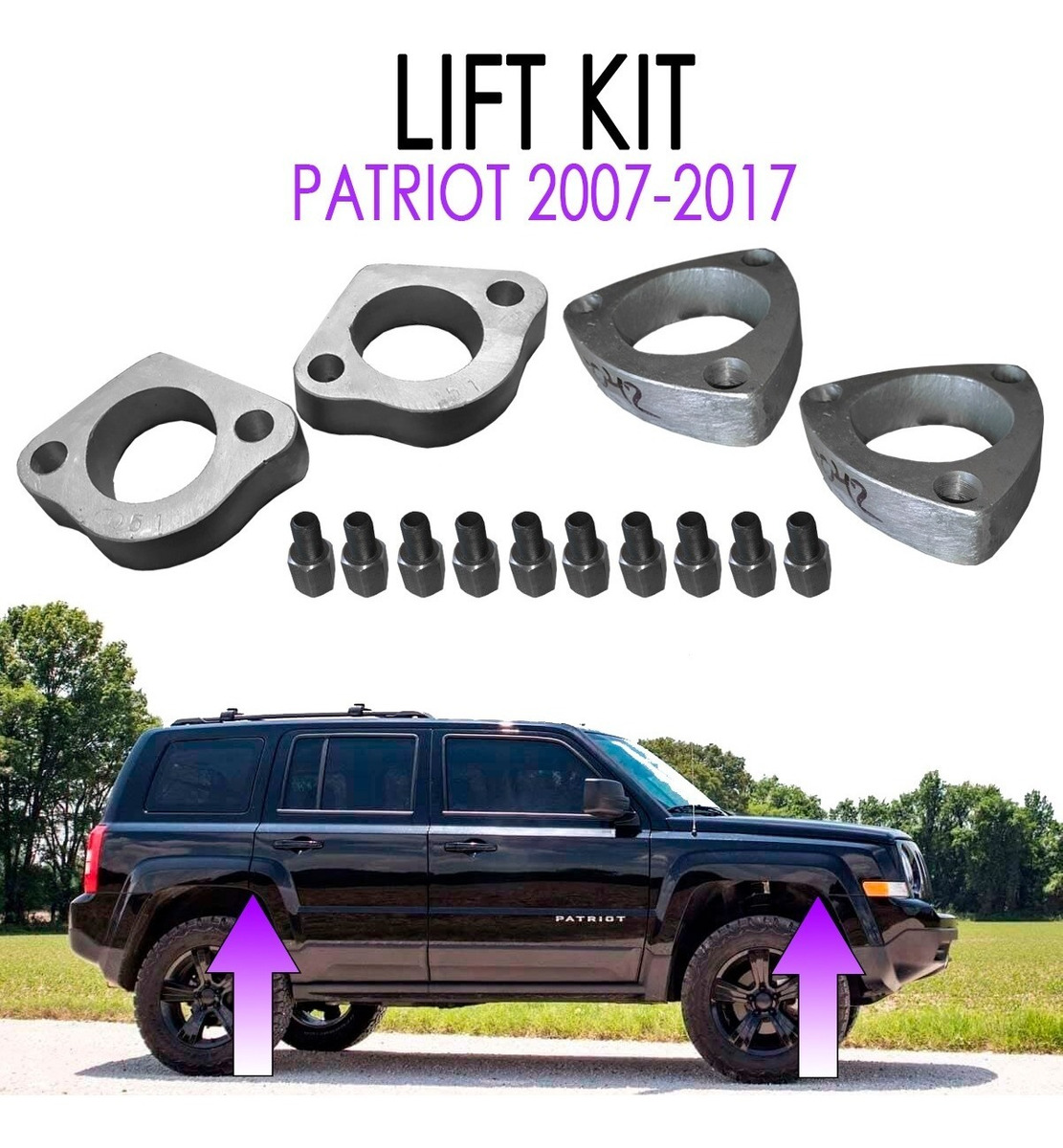 Lift Kit Elevación Suspensión Jeep Patriot 2007 Al 2017