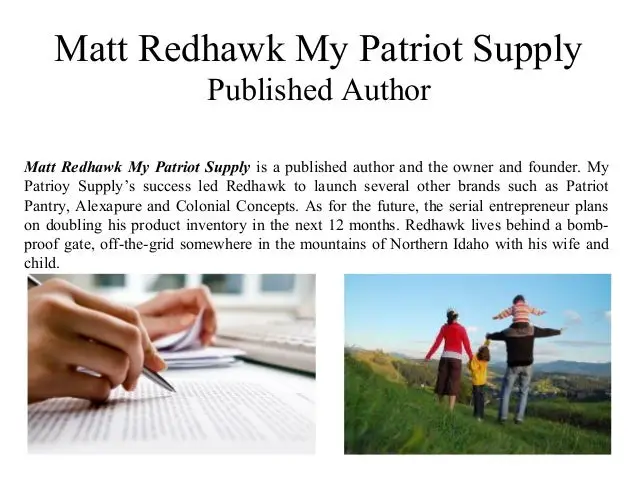 Matt redhawk my patriot supply serial entrepreneur