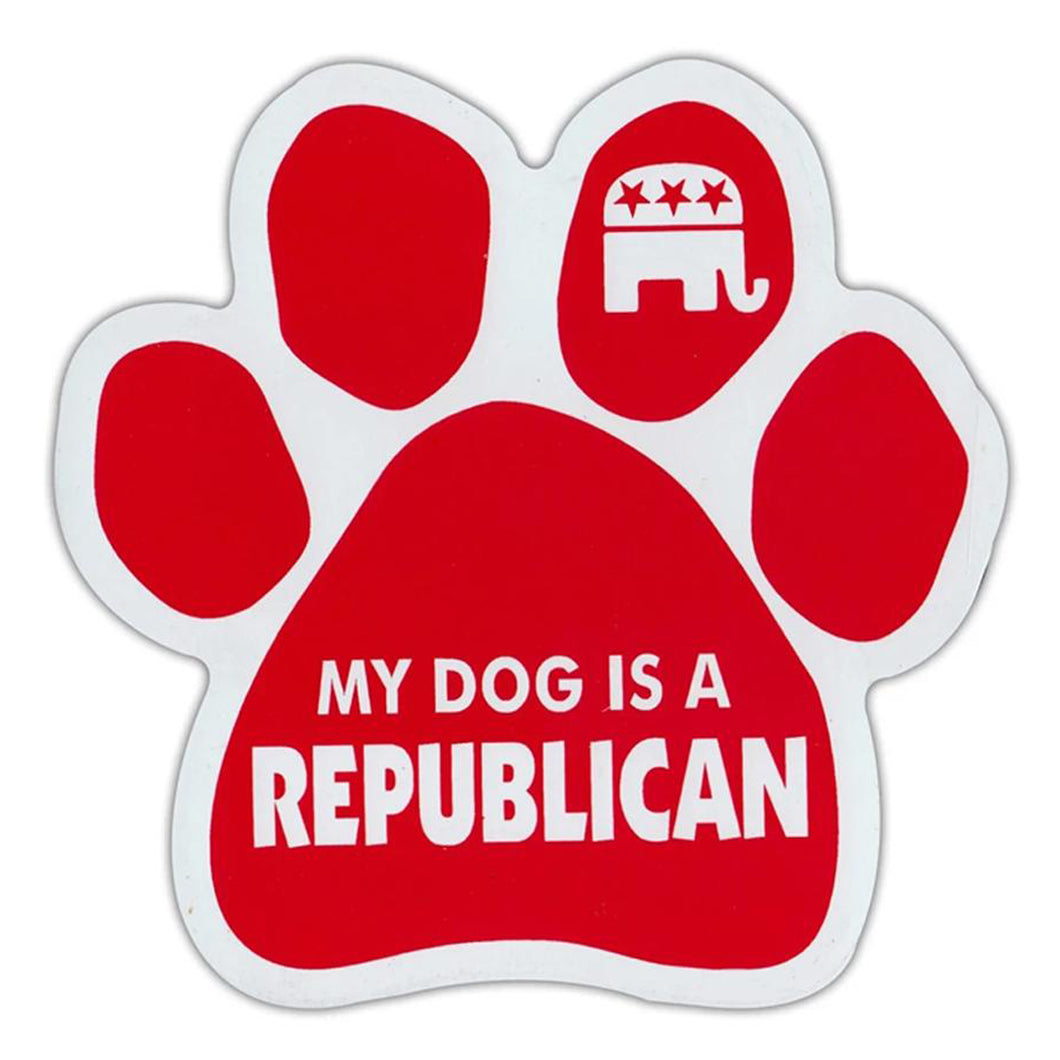 My Dog Is A Republican Car Magnet  Republican Dogs