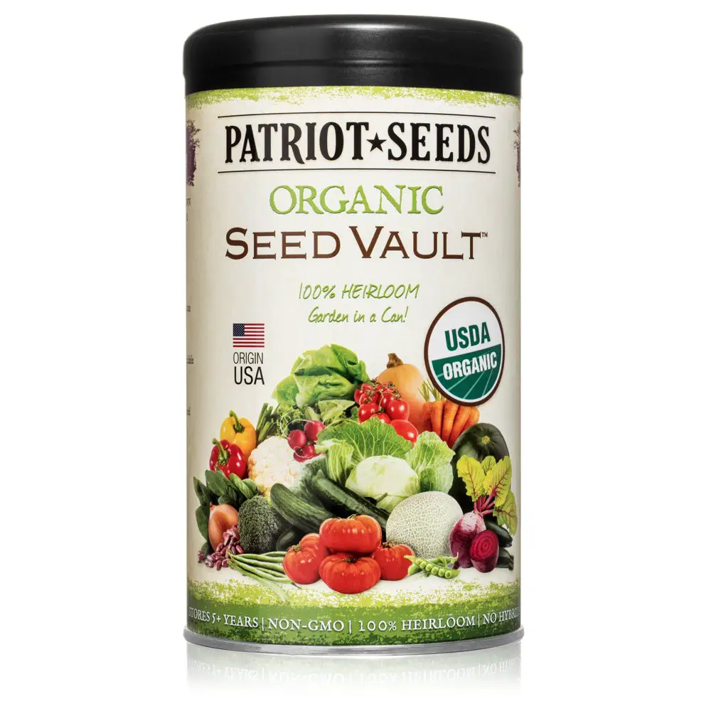 My Patriot Supply Organic Seed Vault 100 Heirloom Non