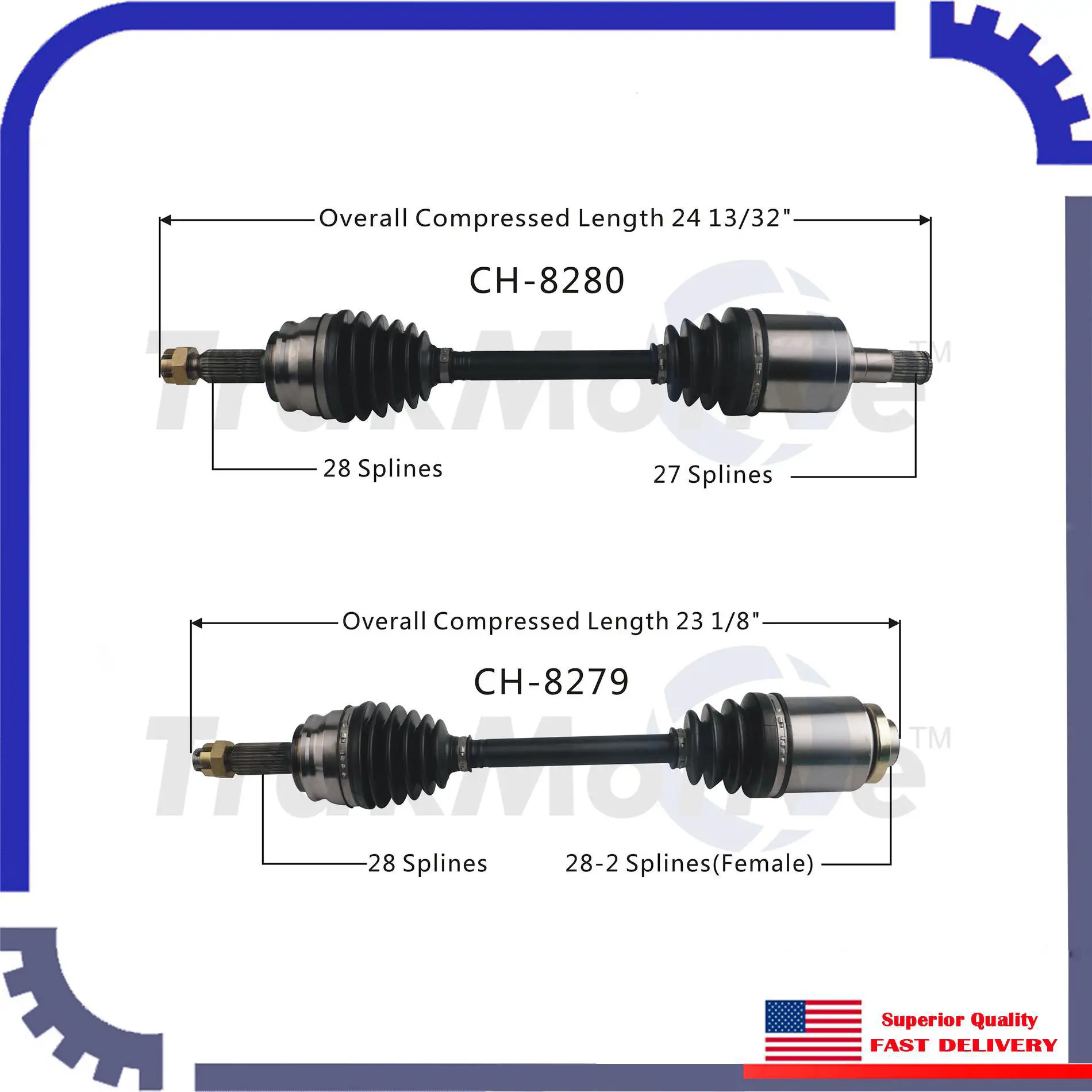 New CV Axle Shaft A Pair Front Left &  Right For 2015