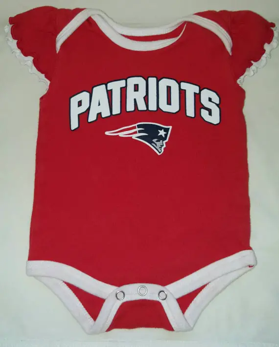New England Patriots Baby Girl Onesie