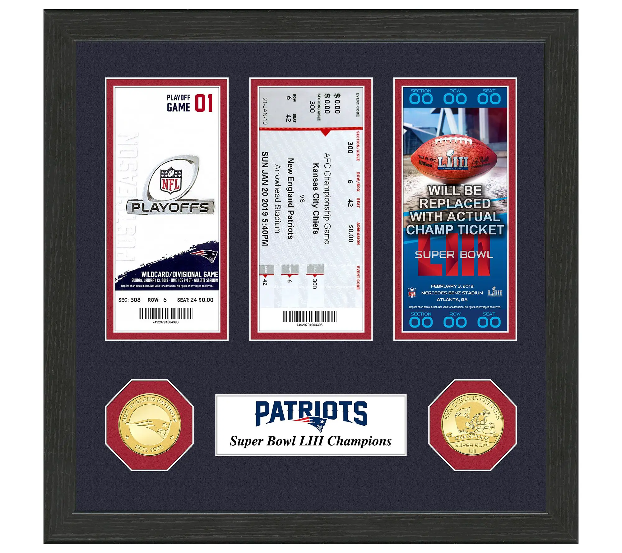 New England Patriots Road to Super Bowl LIII Ticket Collectio