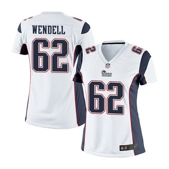 New England Patriots Ryan Wendell Official Nike White ...