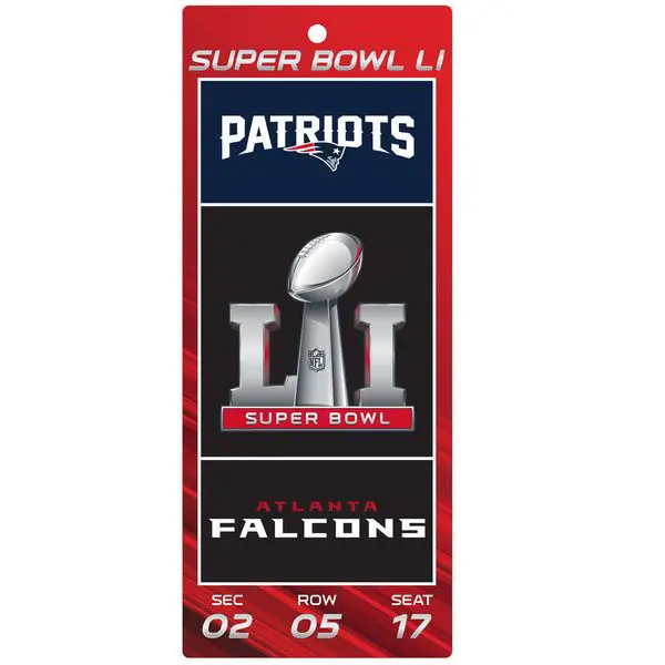 New England Patriots vs. Atlanta Falcons WinCraft Super Bowl LI Dueling ...