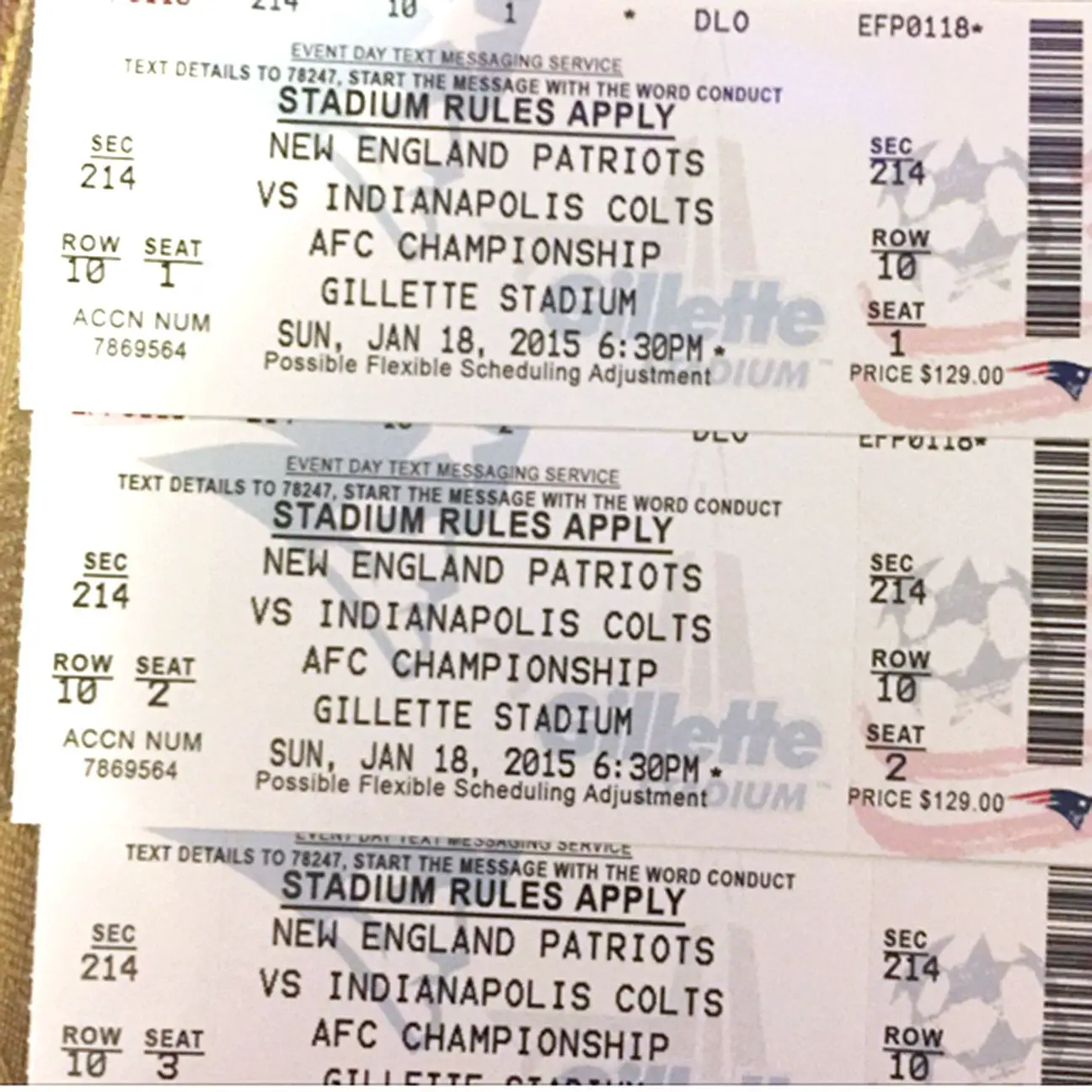 New England Patriots warn fans about counterfeit tickets