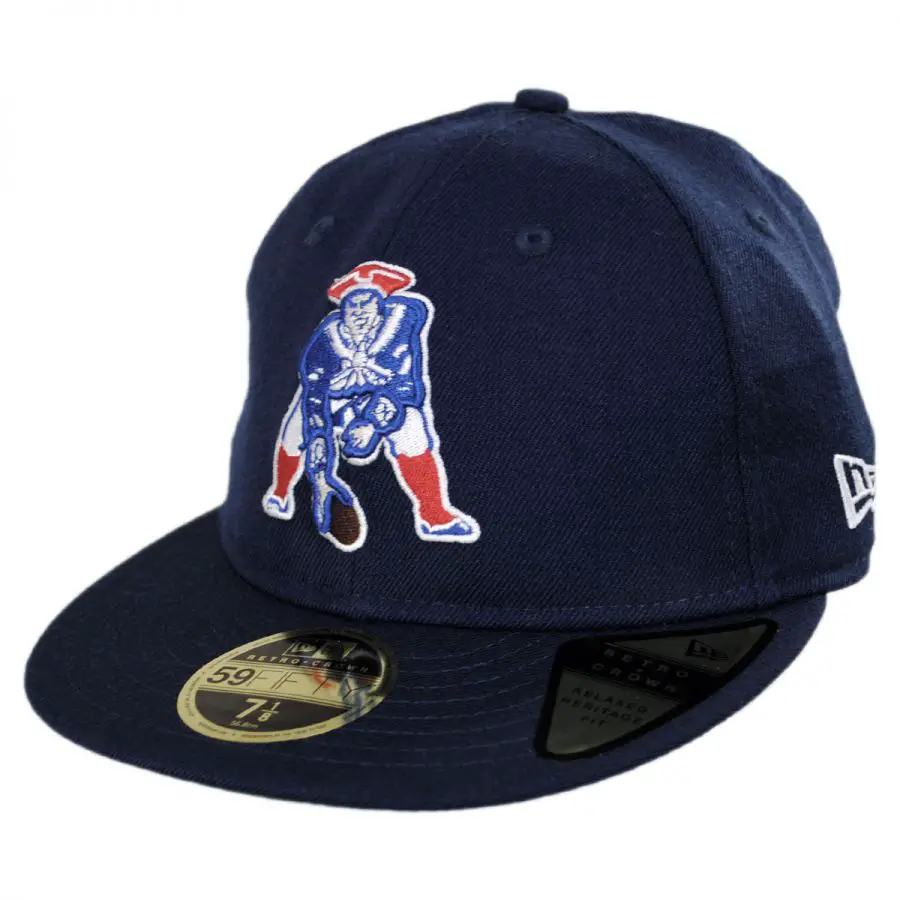 New Era New England Patriots NFL Retro Fit 59Fifty Fitted Baseball Cap ...