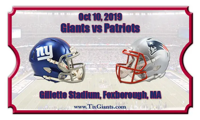 New York Giants vs New England Patriots Football Tickets