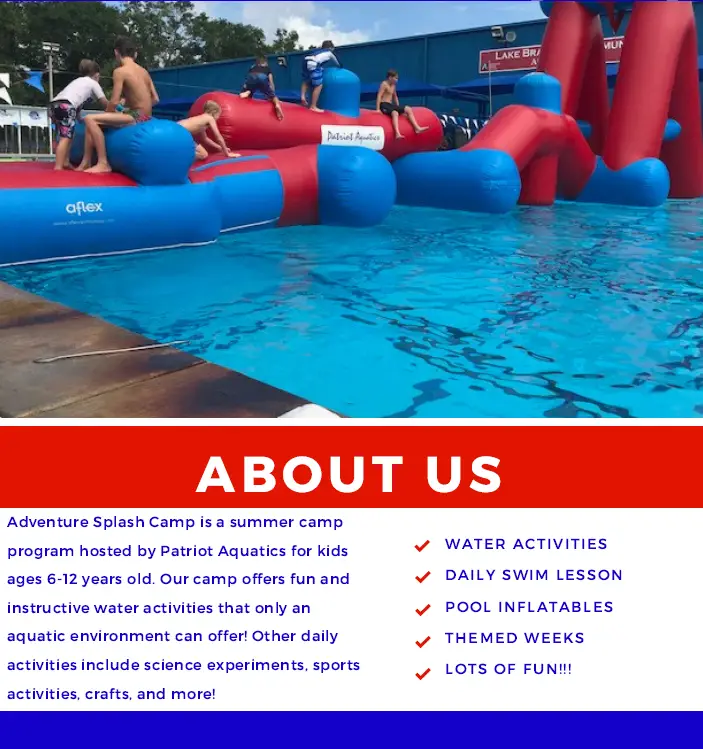Patriot Aquatics Summer Programs : Splash Camp