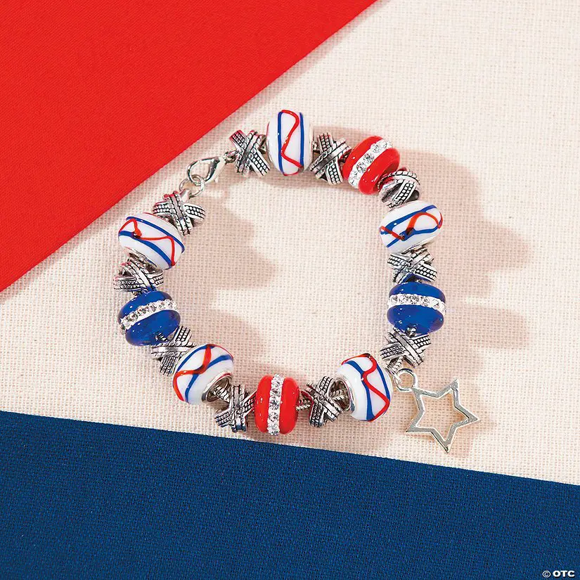 Patriotic Beads For Jewelry Making