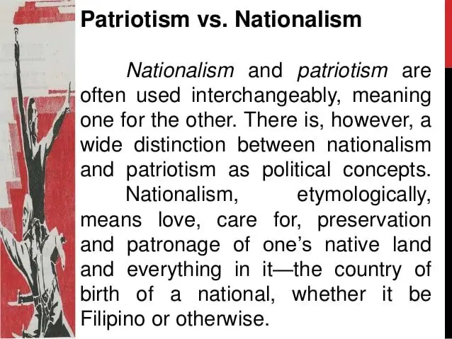 Patriotism and nationalism