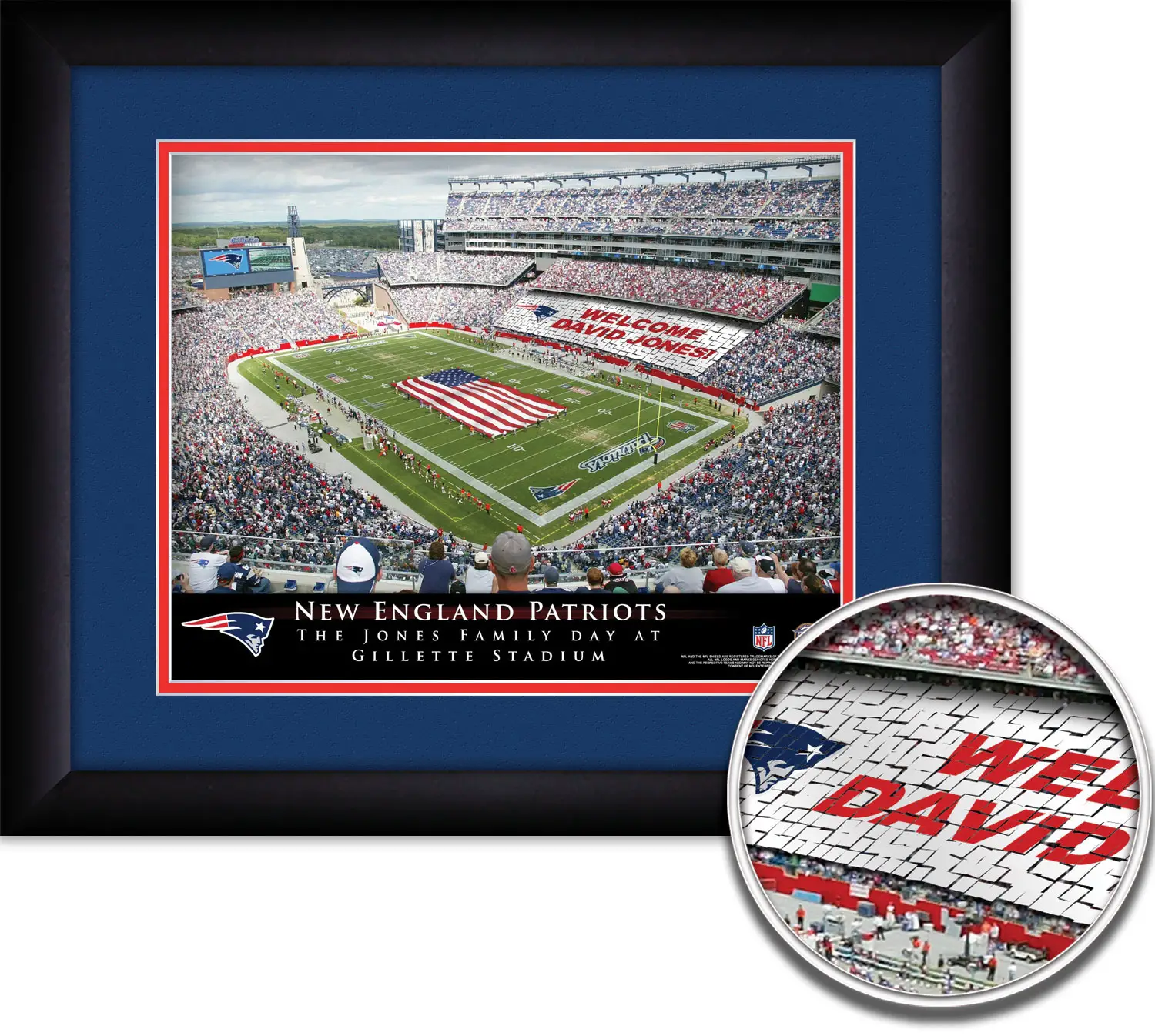 Personalized New England Patriots Stadium " Your Day At" 