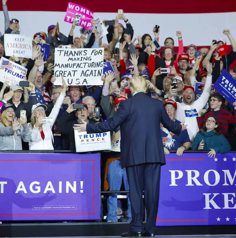 President Trump rallies in Michigan taking jabs at the media, skips ...