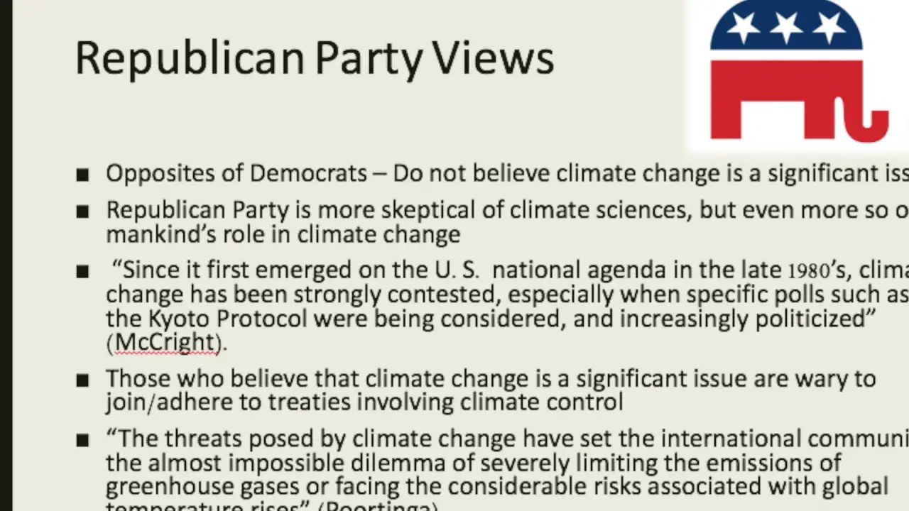 The Republican and Democratic Views on Climate Change ...