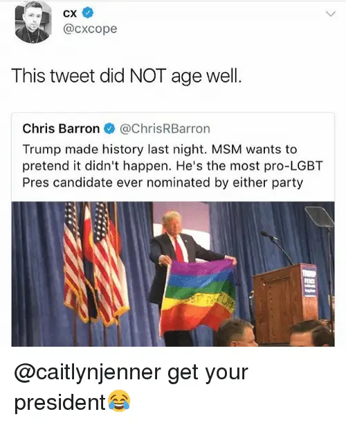 This Tweet Did NOT Age Well Chris Barron@ChrisRBarron Trump Made ...