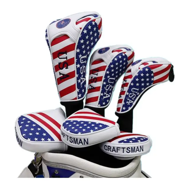 USA Flag Style Head Covers Golf Headcover for Taylormade Titleist ...