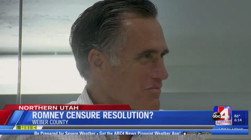 Weber County republicans to vote on Romney censure 1 week ...