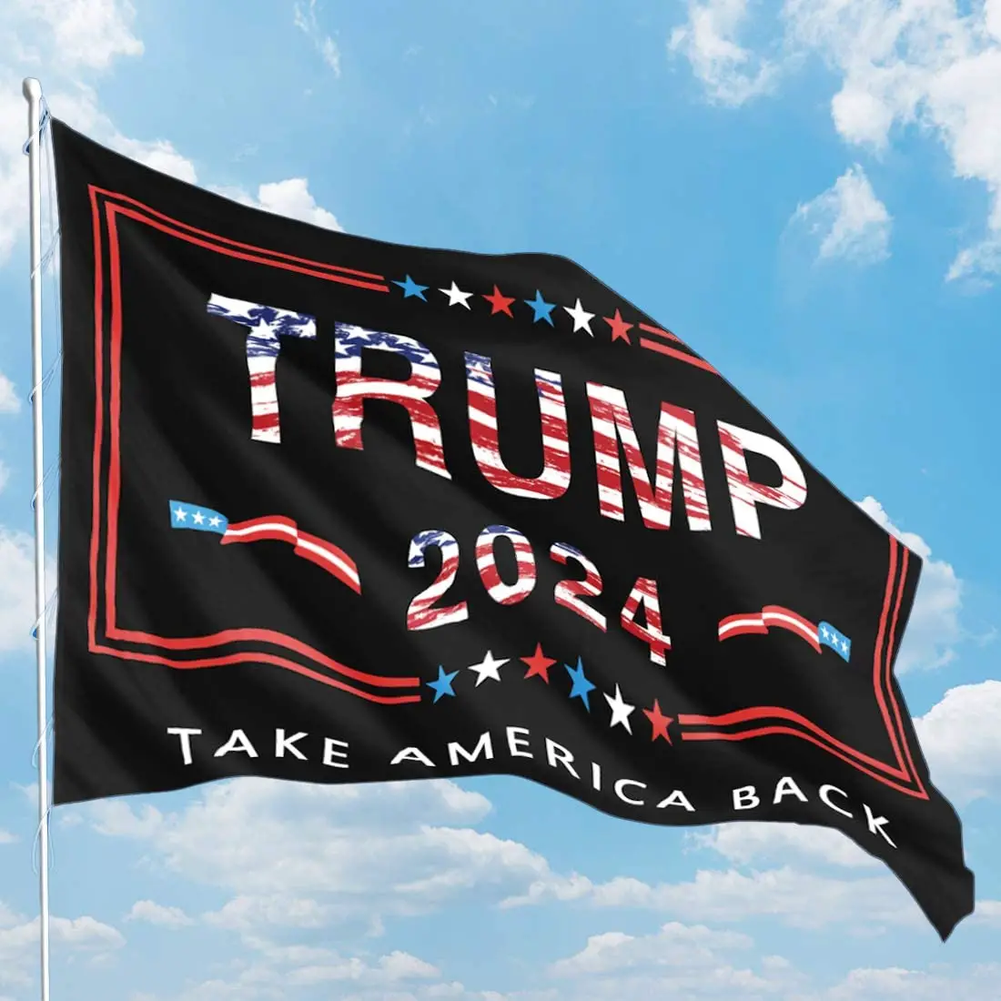 Wholesale Cross border Amazon 90 * 150cm US campaign flag trump 2024 ...